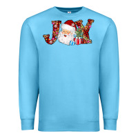 Ocean Blue joy christmas santa Premium Sweatshirt - AdoDesignShop