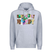 Heather Grey Don't worry be hoppy Premium Hoodie - NancyCooperArtShop