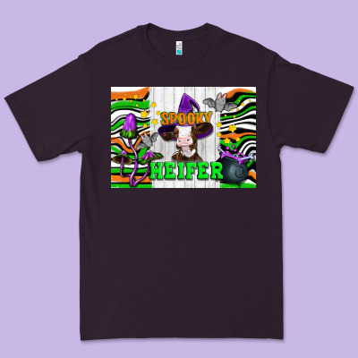 Spooky Heifer Premium Tee Designed By Artiststas