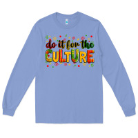 Colony Blue do it for the culture Long Sleeve Tee - Zillion Design Studio