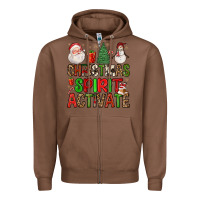 Chestnut christmas spirit activate Zipper Hoodie - FaDigitalArtStudio