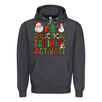 Smoke christmas spirit activate Zipper Hoodie - FaDigitalArtStudio