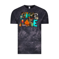 Cloud Black camp life Vintage Tee - RanaPortraitStore