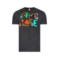 Vintage Black camp life Vintage Tee - RanaPortraitStore