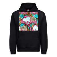 Black hair boss and hand mirror with money and leopard seamless pattern bbs Urban Hoodie - BundleAndBundleShop