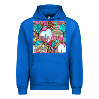 Cobalt hair boss and hand mirror with money and leopard seamless pattern bbs Urban Hoodie - BundleAndBundleShop