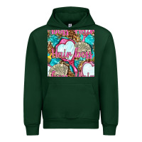 Forest Green hair boss and hand mirror with money and leopard seamless pattern bbs Urban Hoodie - BundleAndBundleShop