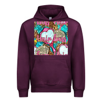 Mauve Wine hair boss and hand mirror with money and leopard seamless pattern bbs Urban Hoodie - BundleAndBundleShop