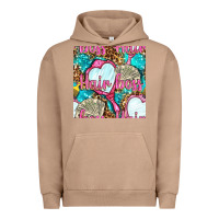 Pigment Burro hair boss and hand mirror with money and leopard seamless pattern bbs Urban Hoodie - BundleAndBundleShop