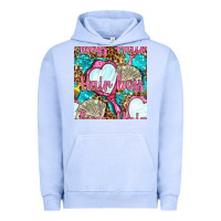 Pigment Grape Ice hair boss and hand mirror with money and leopard seamless pattern bbs Urban Hoodie - BundleAndBundleShop