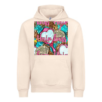 Sandshell hair boss and hand mirror with money and leopard seamless pattern bbs Urban Hoodie - BundleAndBundleShop