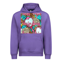 Tulip hair boss and hand mirror with money and leopard seamless pattern bbs Urban Hoodie - BundleAndBundleShop
