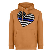 Meerkat american thin blue line flag Heavyweight Hoodie - Artiststas