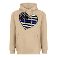 Mushroom american thin blue line flag Heavyweight Hoodie - Artiststas