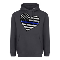 Smoke american thin blue line flag Heavyweight Hoodie - Artiststas