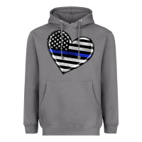 Storm american thin blue line flag Heavyweight Hoodie - Artiststas