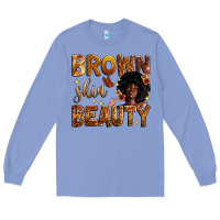 Colony Blue brown skin beauty Long Sleeve Tee - Zillion Design Studio