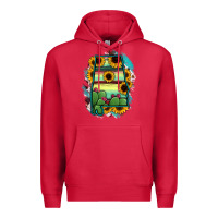 Cardinal Alabama Map Sunflower Cactus Serape Premium Hoodie - RanaPortraitStore