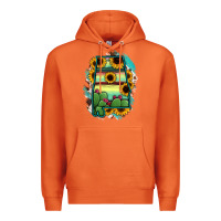 Carrot Alabama Map Sunflower Cactus Serape Premium Hoodie - RanaPortraitStore