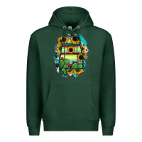 Sports Green Alabama Map Sunflower Cactus Serape Premium Hoodie - RanaPortraitStore