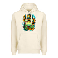 Tofu Alabama Map Sunflower Cactus Serape Premium Hoodie - RanaPortraitStore