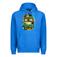 True Royal Alabama Map Sunflower Cactus Serape Premium Hoodie - RanaPortraitStore