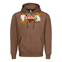 Chestnut america map sunflower license plate Zipper Hoodie - HRA Design Shop