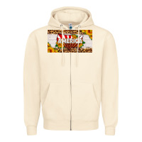 Sandshell america map sunflower license plate Zipper Hoodie - HRA Design Shop