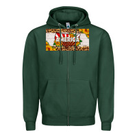 Sports Green america map sunflower license plate Zipper Hoodie - HRA Design Shop