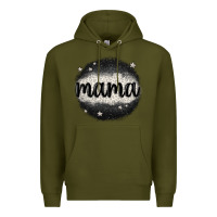 Army Green leopard mama Premium Hoodie - MaliasSmallBusiness