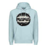 Blue Mist leopard mama Premium Hoodie - MaliasSmallBusiness