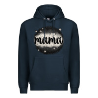 Navy leopard mama Premium Hoodie - MaliasSmallBusiness