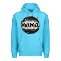 Ocean Blue leopard mama Premium Hoodie - MaliasSmallBusiness