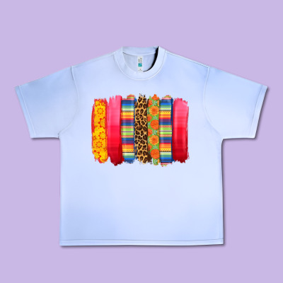 Mexican Leopard Brushstroke Urban Heavy Tee Designed By Zillion Design Studio