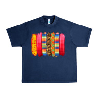 Navy mexican leopard brushstroke Urban Heavy Tee - Zillion Design Studio