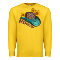 Lemon howdy leopard tooled leather hat Premium Sweatshirt - AdoDesignShop