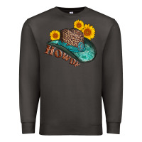 Smoke howdy leopard tooled leather hat Premium Sweatshirt - AdoDesignShop