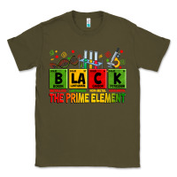 Army Green Black the prime element juneteenth Classic Tee - Zillion Design Studio