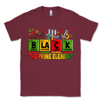 Burgundy Black the prime element juneteenth Classic Tee - Zillion Design Studio