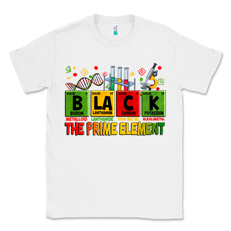 Black The Prime Element Juneteenth Classic Tee by Zillion Design Studio | Teevron