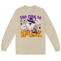 Mushroom Too Cute To Spook Long Sleeve Tee - texasbilliewilder