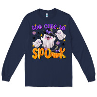 Navy Too Cute To Spook Long Sleeve Tee - texasbilliewilder