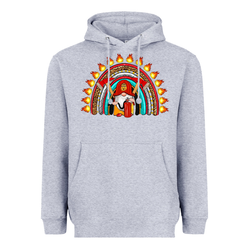 Firefighter Gnomes Rainbow Heavyweight Hoodie by Artiststas | Teevron