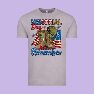 Vintage Tee memorial day honor remember