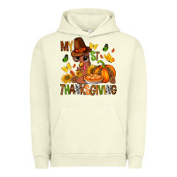 Pigment Pistachio my first thanksgiving bbs Urban Hoodie - BundleAndBundleShop