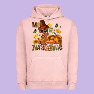 My First Thanksgiving Bbs Urban Hoodie Designed By Bundleandbundleshop