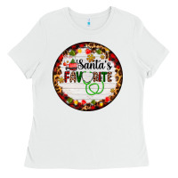 White santa's favorite custom medical occupation Ladies Tee - AdoDesignShop