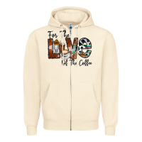 Sandshell for the love of the coffe Zipper Hoodie - CowhideDigitalArt