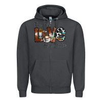 Smoke for the love of the coffe Zipper Hoodie - CowhideDigitalArt
