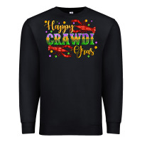 Black happy crawdi gras with crawfish Premium Sweatshirt - Artiststas